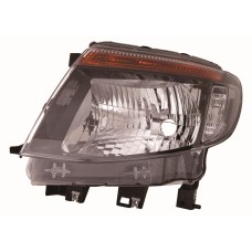 Ford Ranger 2011-2016 Black Inner Halogen Head Lamp Unit Passenger Side